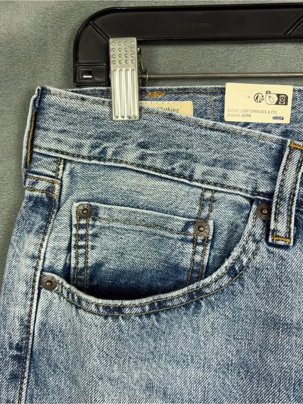 Levis 505 Selvedge Jeans Mens Size 33x30 Actual 32x29 Straight Leg Americana NWT